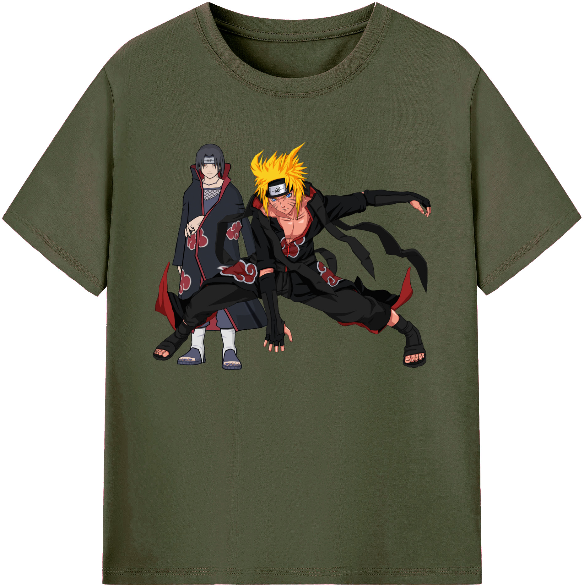 （画像用） NARUTO -ナルト- うずまき ナルト Uzumaki Naruto 綿100％ メンズ半袖Tシャツ｜肌触りやわらか＆通気性